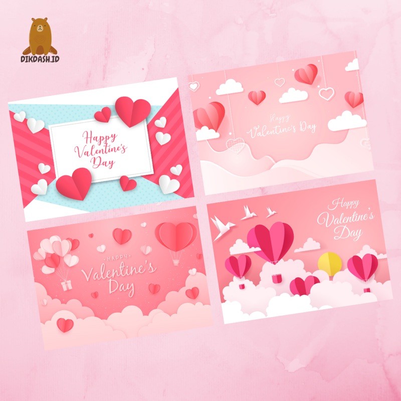 

VALENTINES DAY CARD | VALENTINE GREETINGS CARD | THANK YOU CARD | GIFT CARD | KARTU UCAPAN