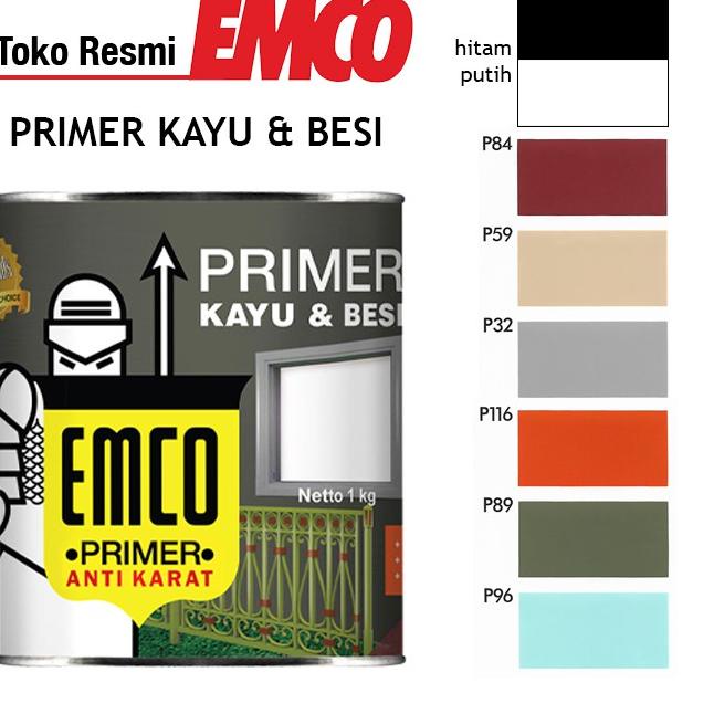 

Emco Primer Kayu & Besi PKB - 1kg Terbaik