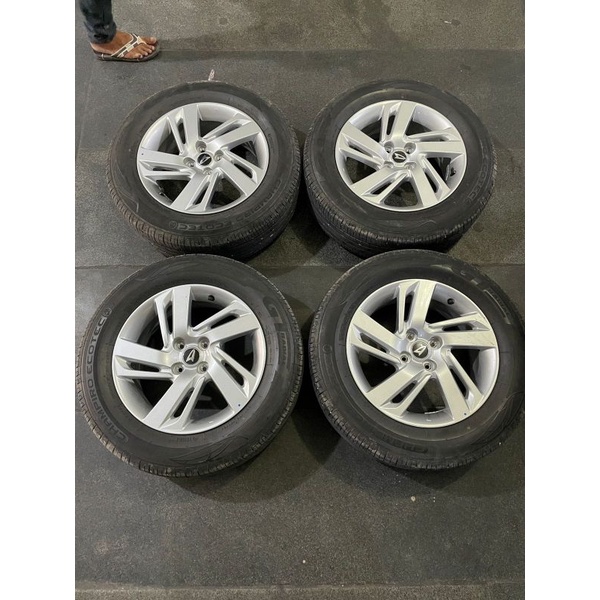 Velg Mobil Bekas Oem Rocky Ring 16x6 pcd 4x100 + Ban Gt Radial 205 65 R16