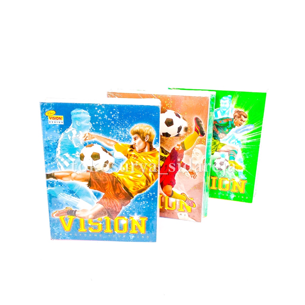 

BUKU TULIS VISION 58 LEMBAR 10 BUKU (KUALITAS SAMA DENGAN BUKU SIDU) / BUKU VISION 58
