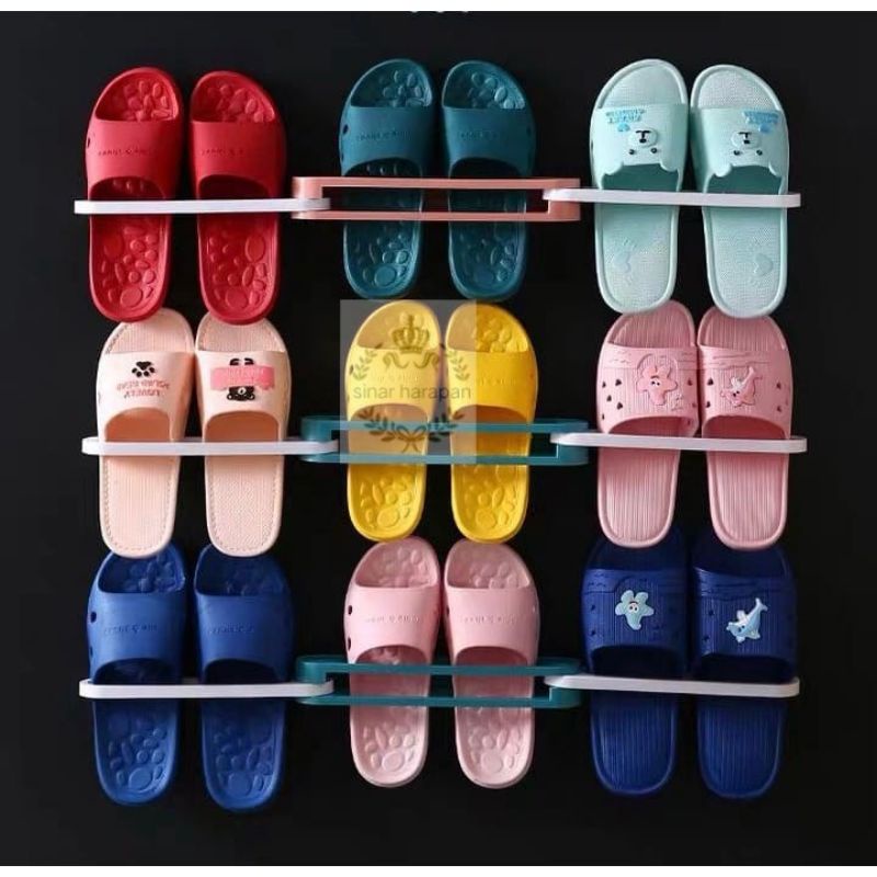 Rak Sendal Minimalis Gantungan Tempat Sendal Rotary Slipper Rack