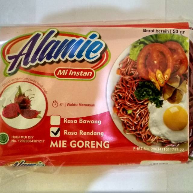 

Mie Goreng Rendang Buah Naga Alamie Non MSG