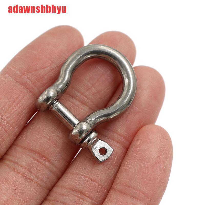 5pcs M4 304 Pin Sekrup Busur Shackle Bahan Stainless Steel