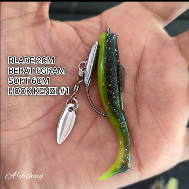 SOFT LURE 6CM PAKAI BLADE I A FISHING