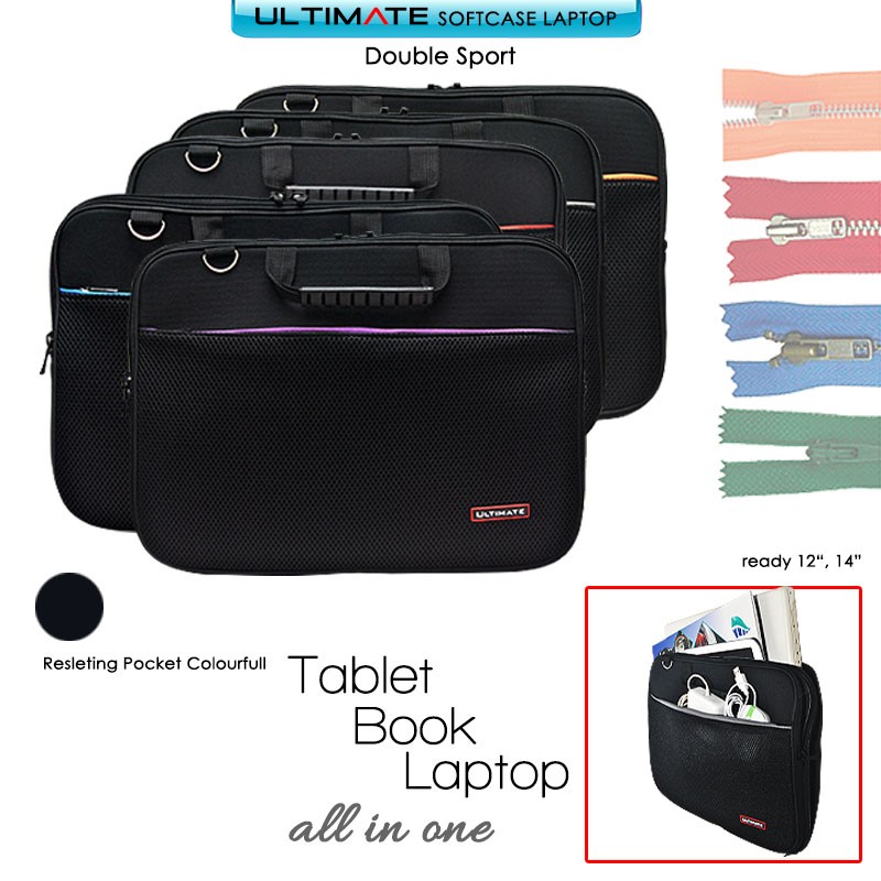 TAS LAPTOP PRIA DAN WANITA  SOFTCASE SPORT12&quot; DAN 14&quot;