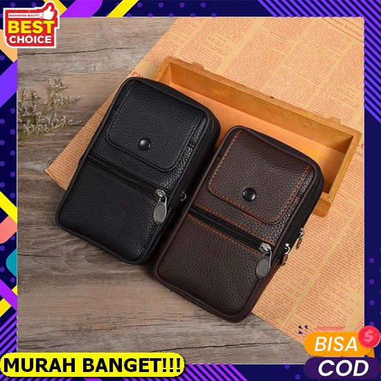 Jeep Wallet & Belt Set Package / Dompet Pria Jeep / Ikat Pinggang Pria Jeep Tas Pinggang Hp Kulit Pr