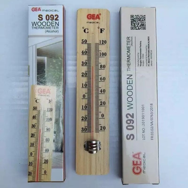 GEA Thermometer Kayu / Thermometer Ruangan Kayu / Thermometer Wooden Room
