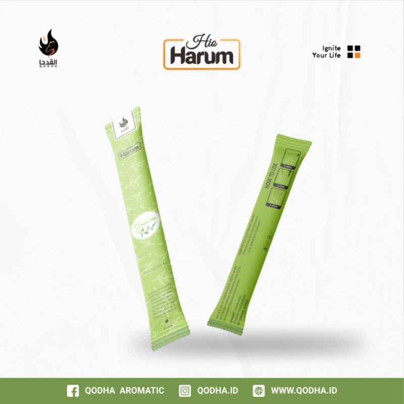 Bukhur Buhur Dupa Lidi Stick Aromaterapi QODHA Hio Harum Isi 20 Sticks Aroma GREEN TEA