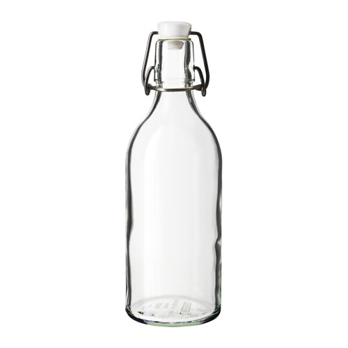 BOTOL KACA SERBAGUNA KORKEN IKEA AESTHETIC 500ML ORIGINAL (COD)