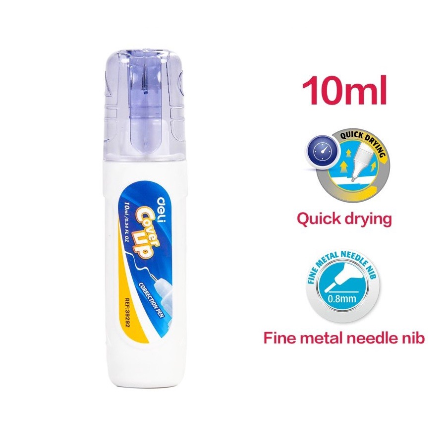 

Deli | Tip Ex Cair (Correction Tape) | 10 ml | E39292