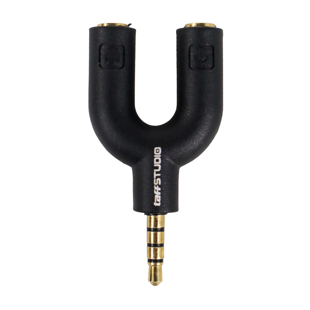 Splitter Audio Shape U 3.5mm ke Headphone &amp; Mic - K0650