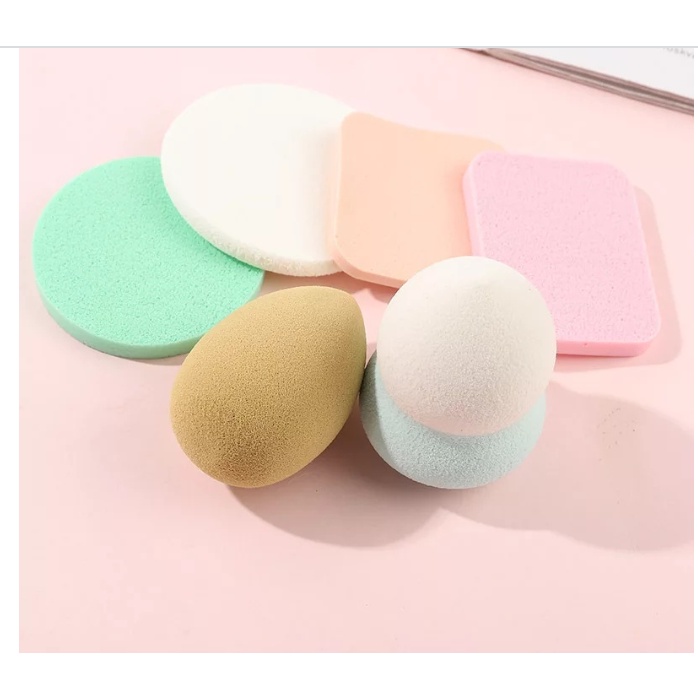 Beauty Blender H88 Sponge Bedak Isi 6 Pcs Powder Puff Foundation Makeup Puff Wajah Kemasan Plastik Import