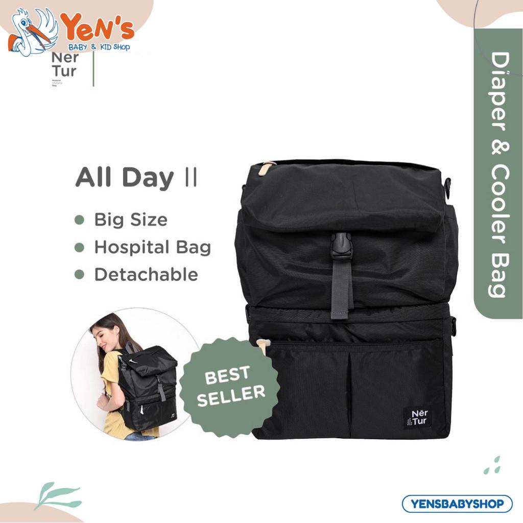 NERTUR Tas Perlengkapan Bayi Diaper &amp; Cooler Bag All Day II