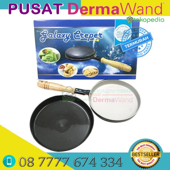 Wajan Induksi / Wajan Teflon Marble / Deep Wok Pan 24Cm Yoshikawa MJ286  Kwalik Galaxy Creper Kewal