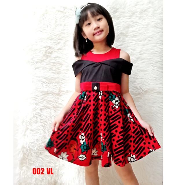 Dress - kemeja anak VL / Batik Anak / Seragam Batik Anak