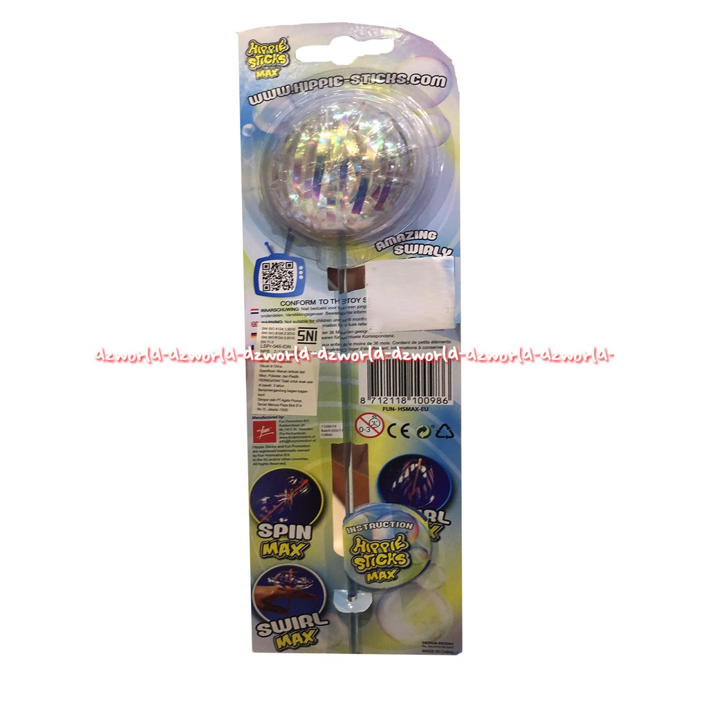 Hippy Sticks Max Amazing Swirly Twirly Stick Mainan Stik Magic Anak