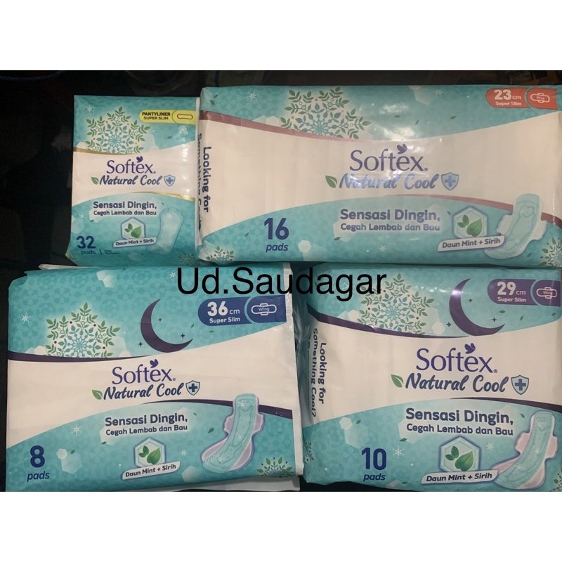 Softex Natural Cool 36cm | 29cm | 23cm | Pantyliner