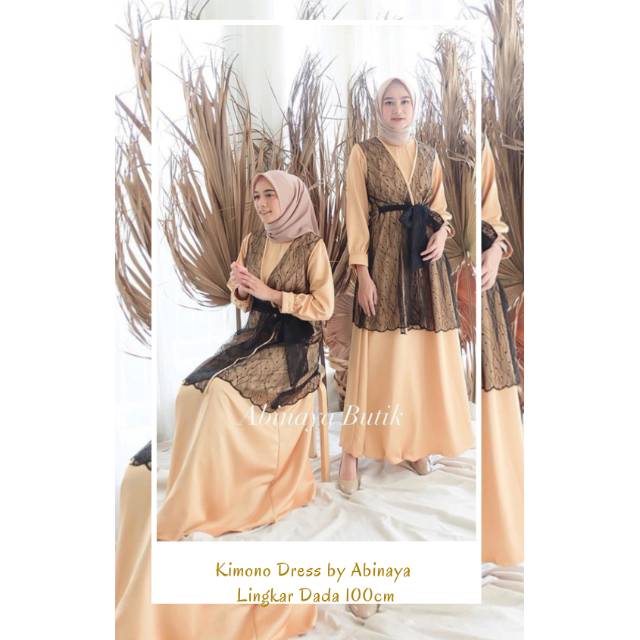 Kimono dress Black Gold