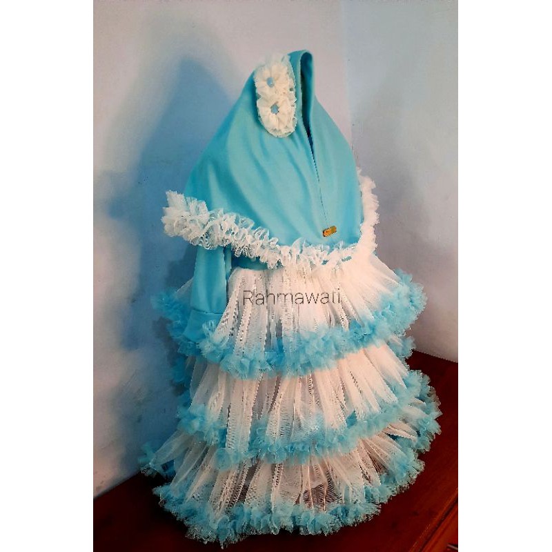 dress / gamis tutu anak petite muslim anak / gamis anak perempuan