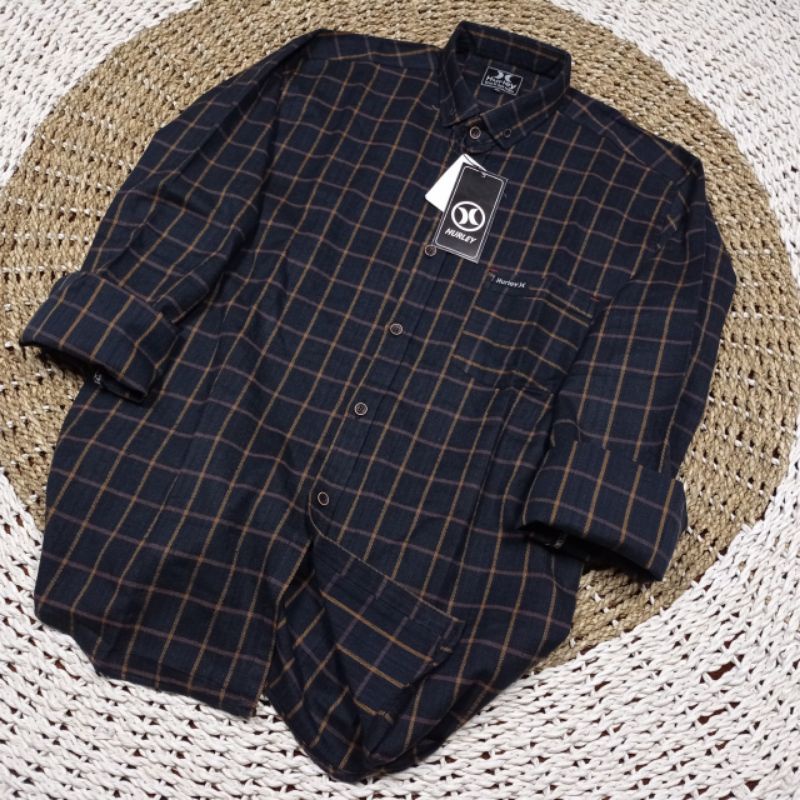 COD kemeja flanel lengan panjang pria terbaru size M L XL , flanel lengan panjang import motif  kotak kotak keren