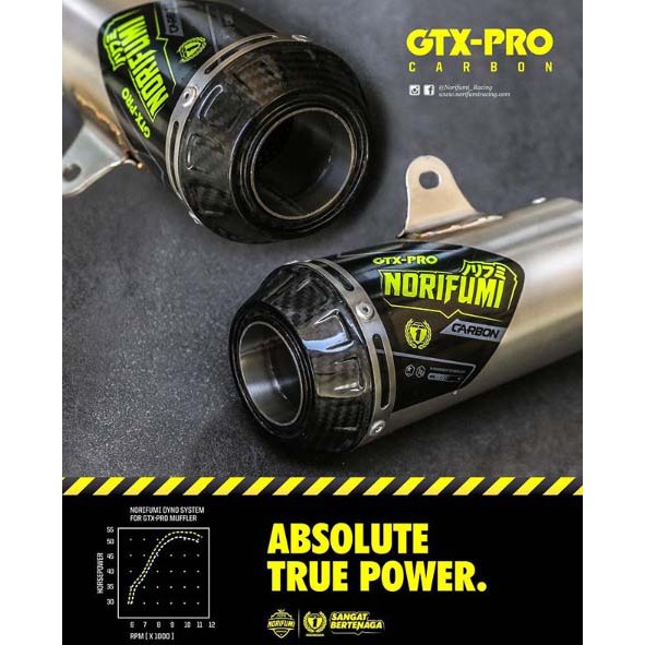 KNALPOT ORIGINAL NORIFUMI GTX PRO CARBON
