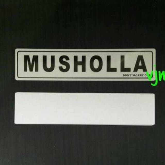

Label pvc musholla 4,5x19,5cm ,sign board akrilik mushola, sign label acrylic