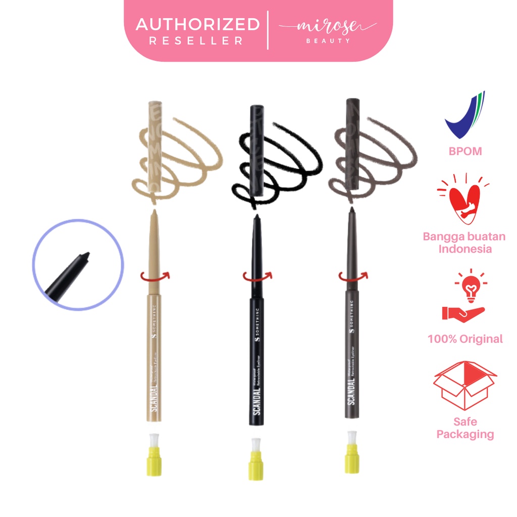 SOMETHINC SCANDAL Waterproof Retractable Eyeliner - Eyeliner Pensil