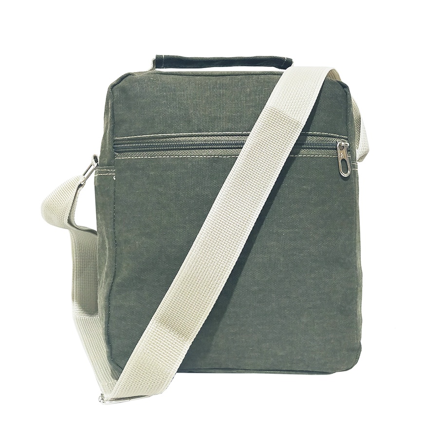 Tas BAEPACK Slempang Gaul Kanvas Vintage Classic Pria Wanita