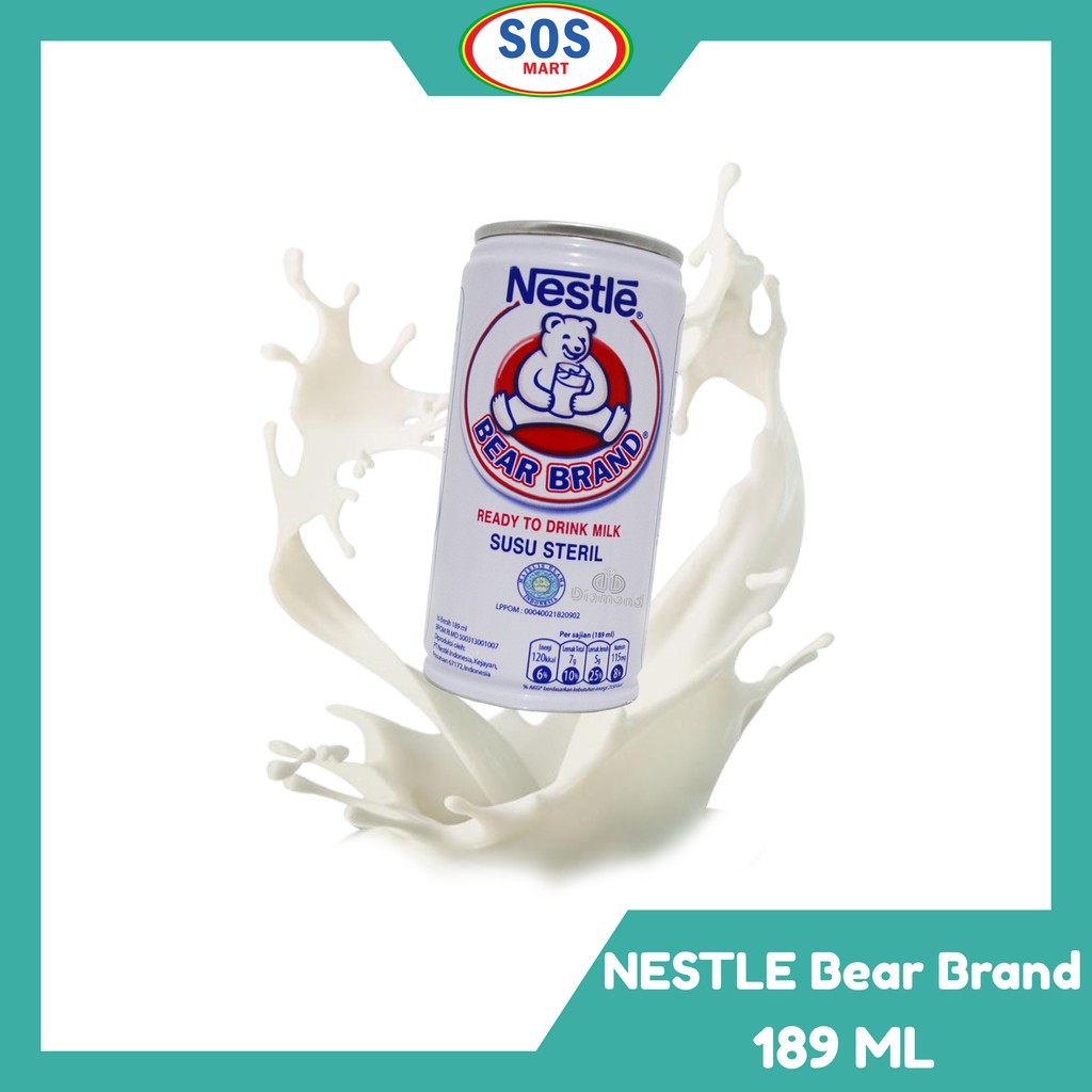 

NESTLE BEAR BRAND SUSU STERIL 189 mL