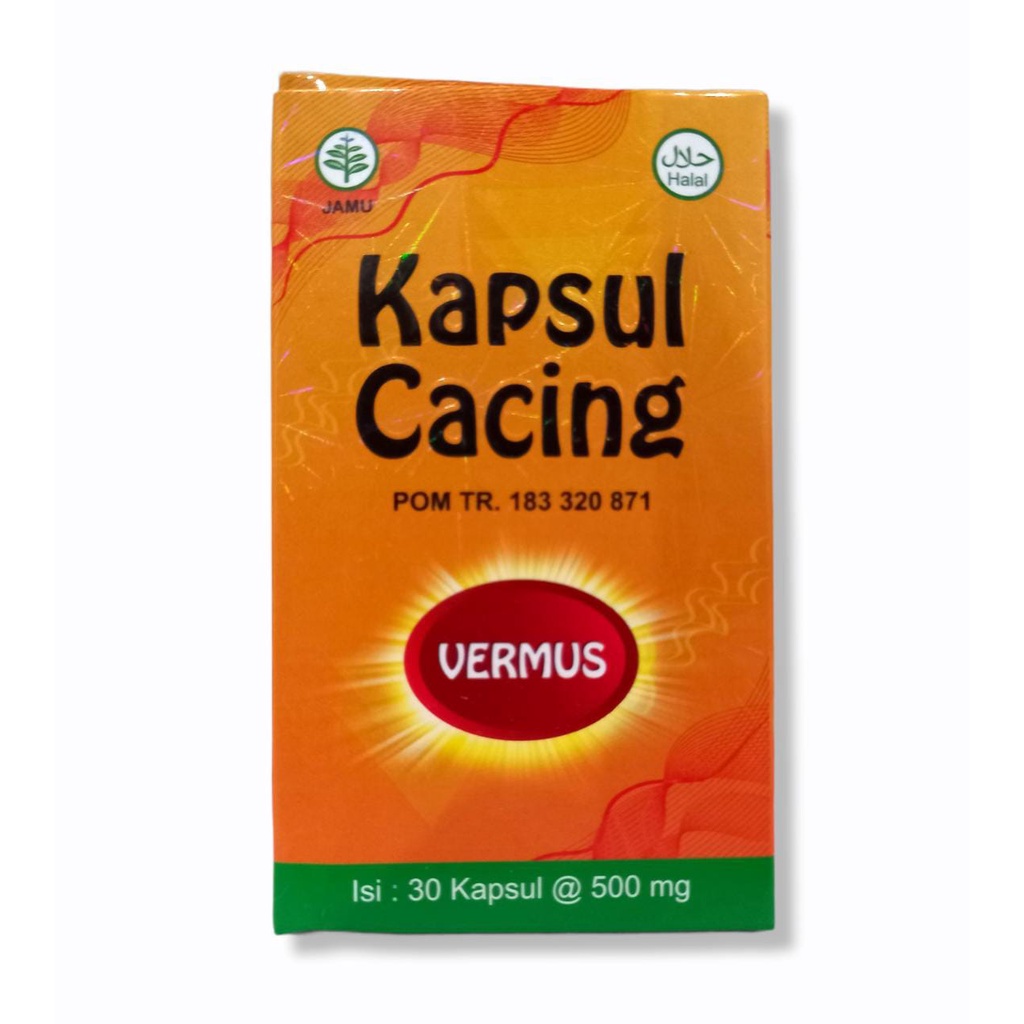 Kapsul Cacing Vermus Extrak Lumbricus Rubellus Original BPOM