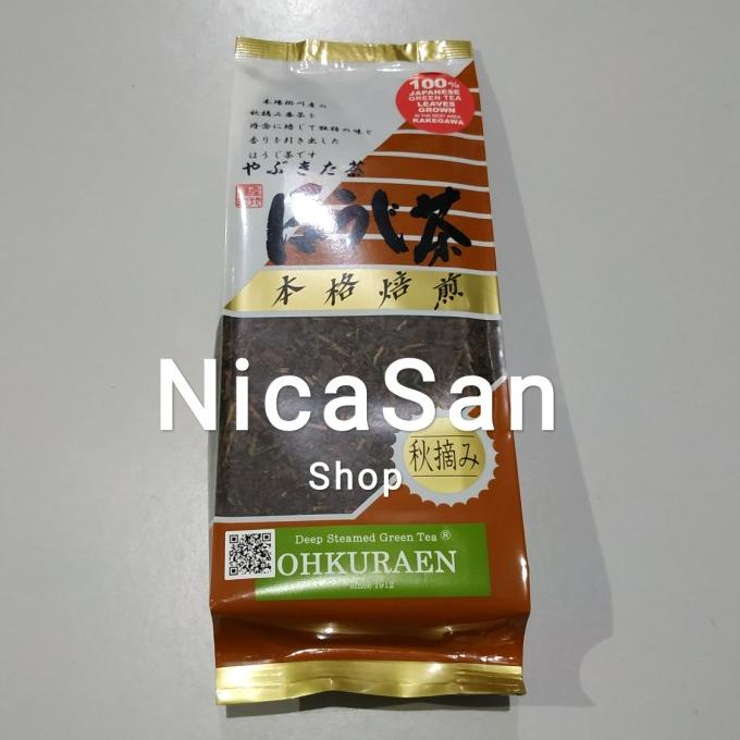 

[COD] OHKURAEN Autumn Harvest Houjicha Green Tea Teh Hijau Import Jepang [COD]