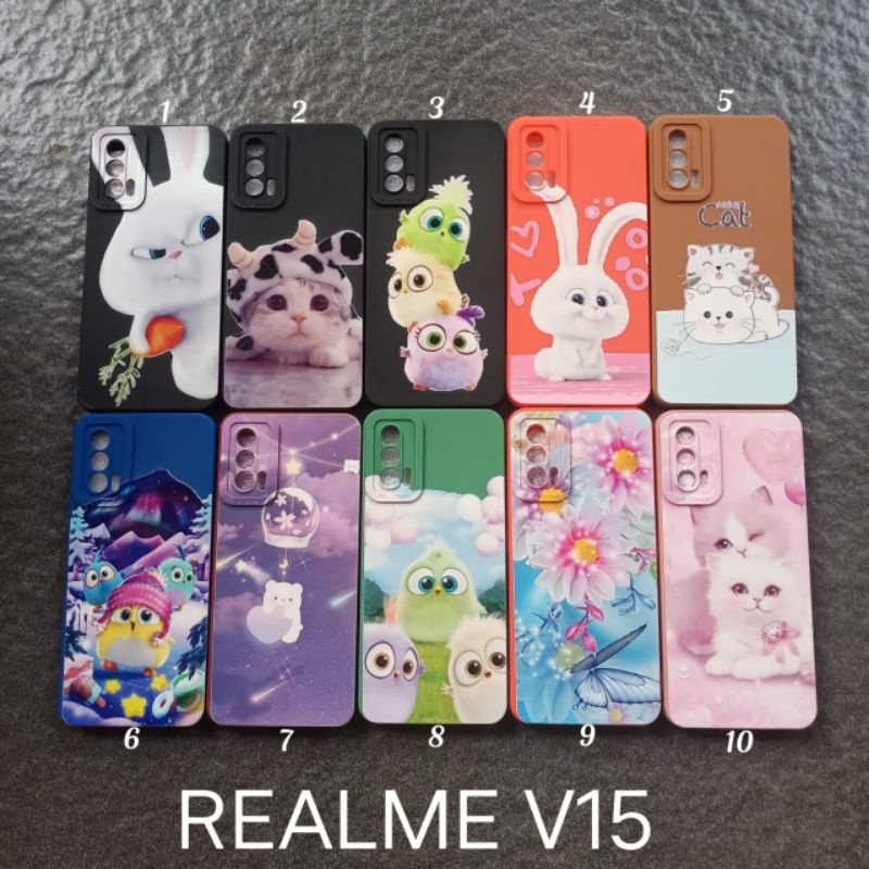 Case gambar Realme V15 5G motif cewek soft softcase softshell silikon cover casing kesing housing