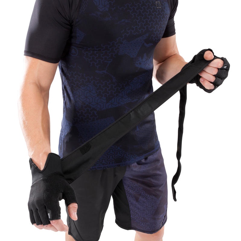 DOMYOS 900 Sarung Tangan Latihan Beban Gym With Double Rip-tab Cuff