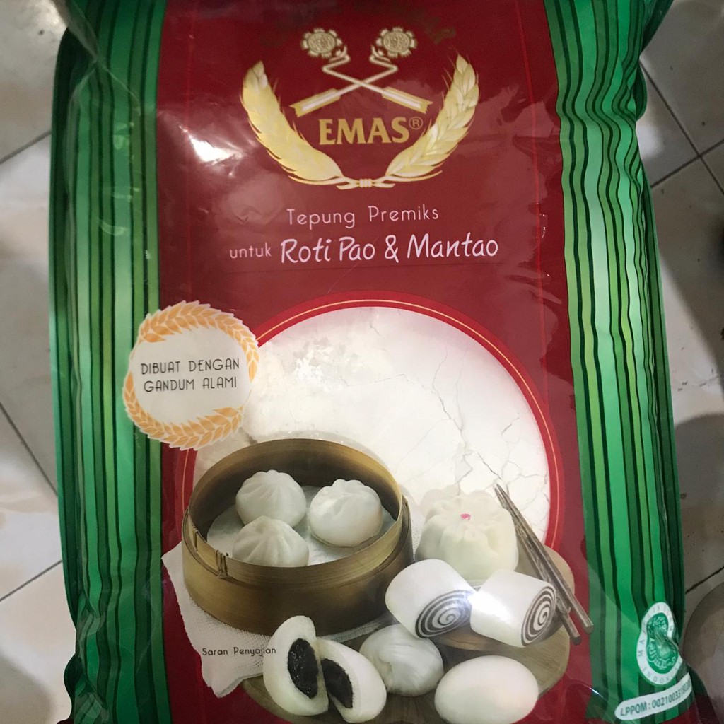 

Tepung Cakra Kembar Emas Roti Pao & Mantao 5kg - Gosend / Grab Only!!! !!!