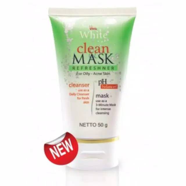 VIVA White Clean Mask |For Oily Acne Skin| 50g