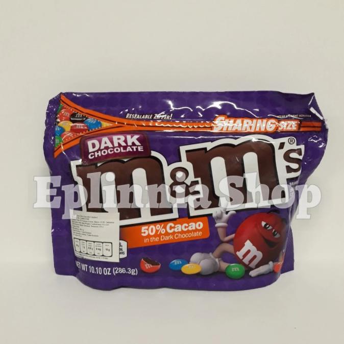 

PROMO M&M'S DARK CHOCOLATE CANDIES 50% CACAO 286.3 GR - M&M MM COKELAT MAKANAN & MINUMAN