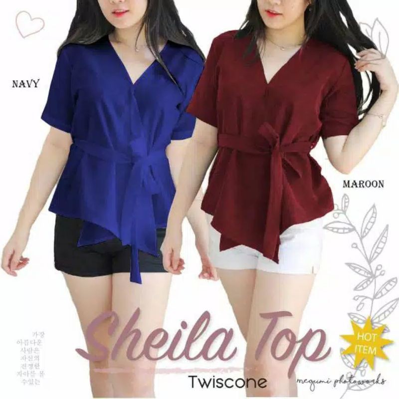 EZRA DAISY BLOUSE BORDIR / BLOOMING DAISY RUFFLE SHIRT TOP BORDIR PREMIUM SELEBGRAM FASHION WANITA