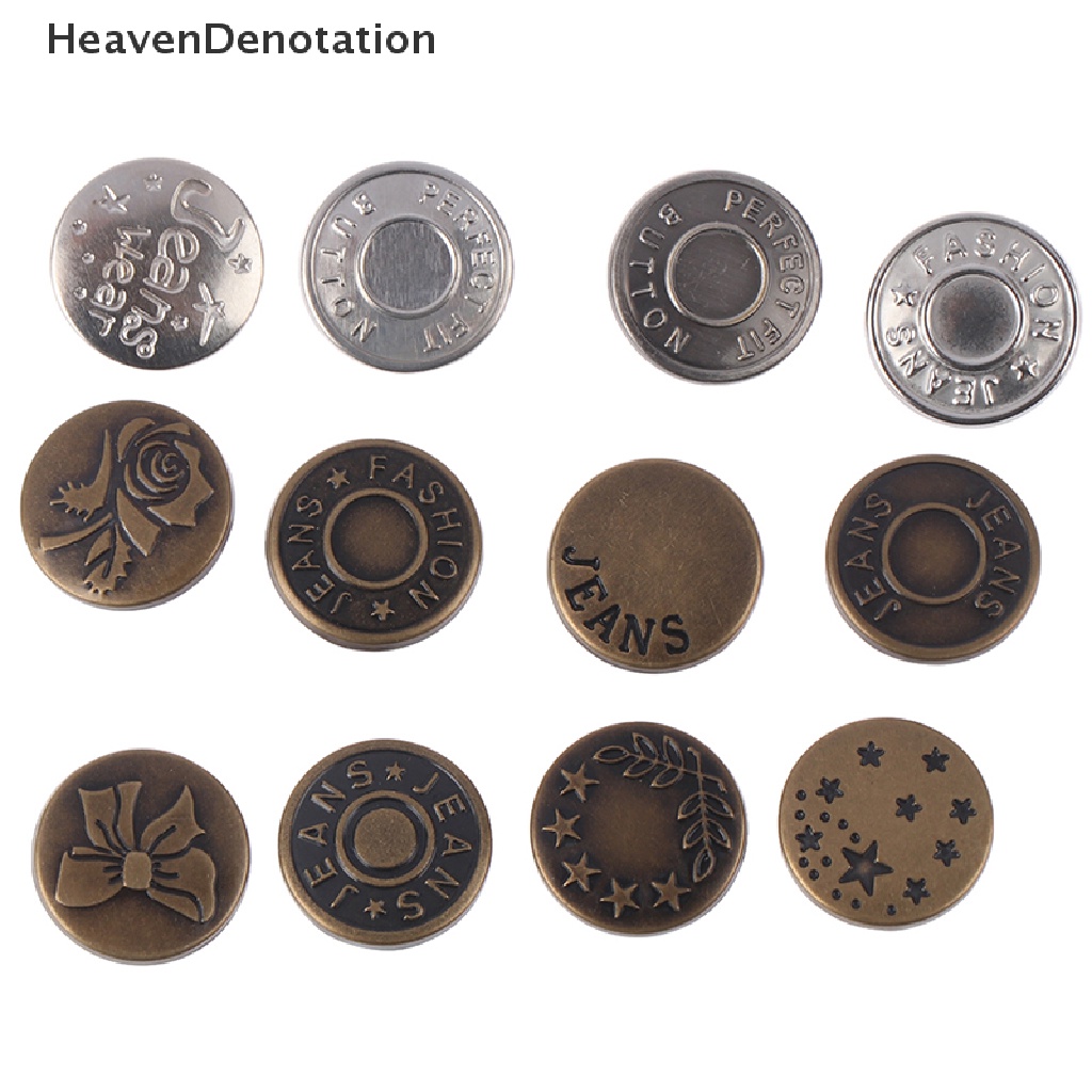 Kancing Rivet Bahan Metal Ukuran 17mm Untuk Jeans