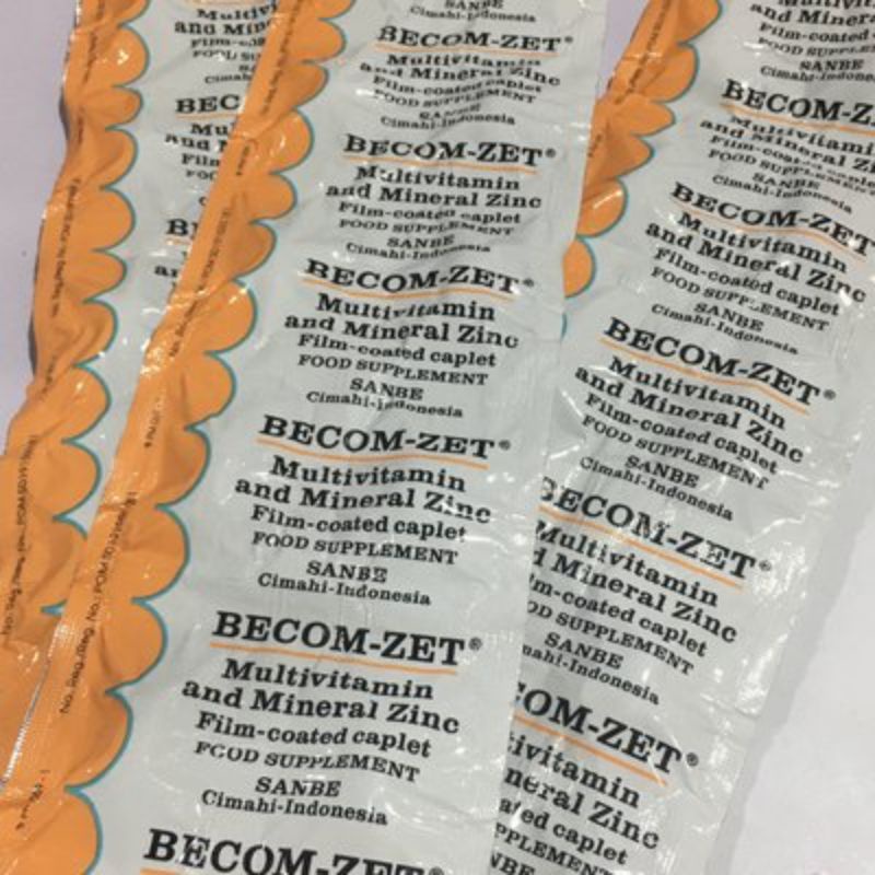 Becom Zet Multivitamin + Mineral Zinc untuk menjaga tubuh tetap vit