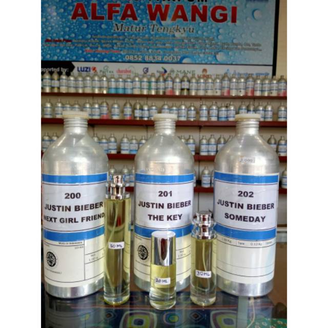 Parfum refill Justin bieber someday / the key / next girl