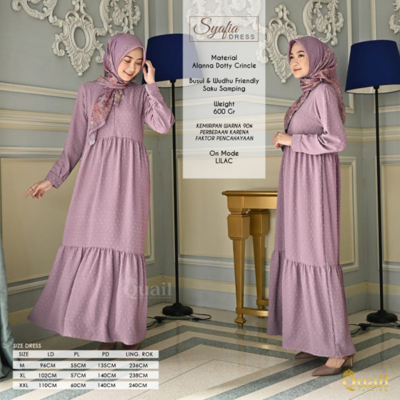 Dress Syafia ori Quail