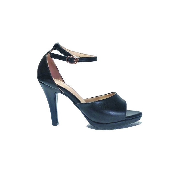 Workswell Sandal Wanita High Heels 9cm Hitam Doff Kode OT-1