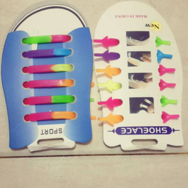 Tali sepatu , tali sepatu karet ,