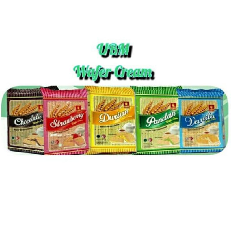 

UBM wafer ubm 230gr rasa coklat/strawbery/durian/blackforest/vanila/pandan/jeruk