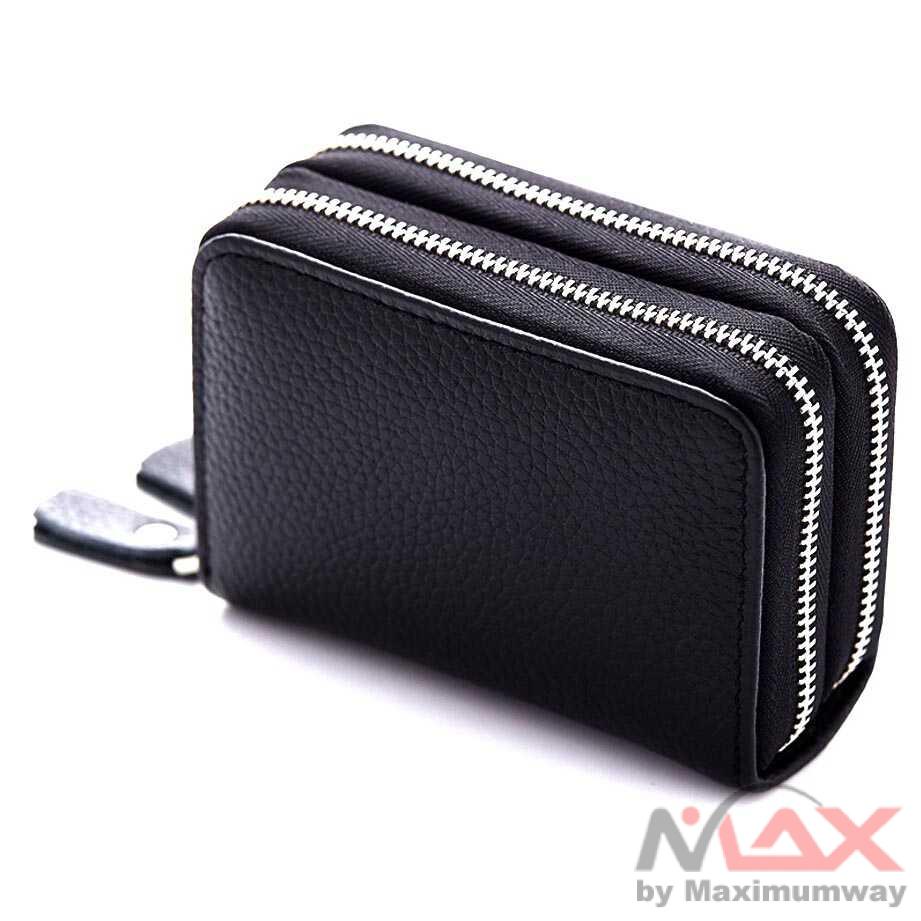 Rhodey Dompet Kartu Anti Maling Magnetik RFID - 305 Warna Hitam