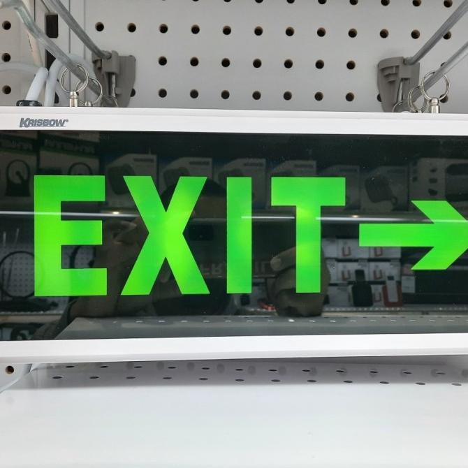 

:0:0:0] sign board exit papan lampu petunjuk exit keluar KRISBOW Garansi