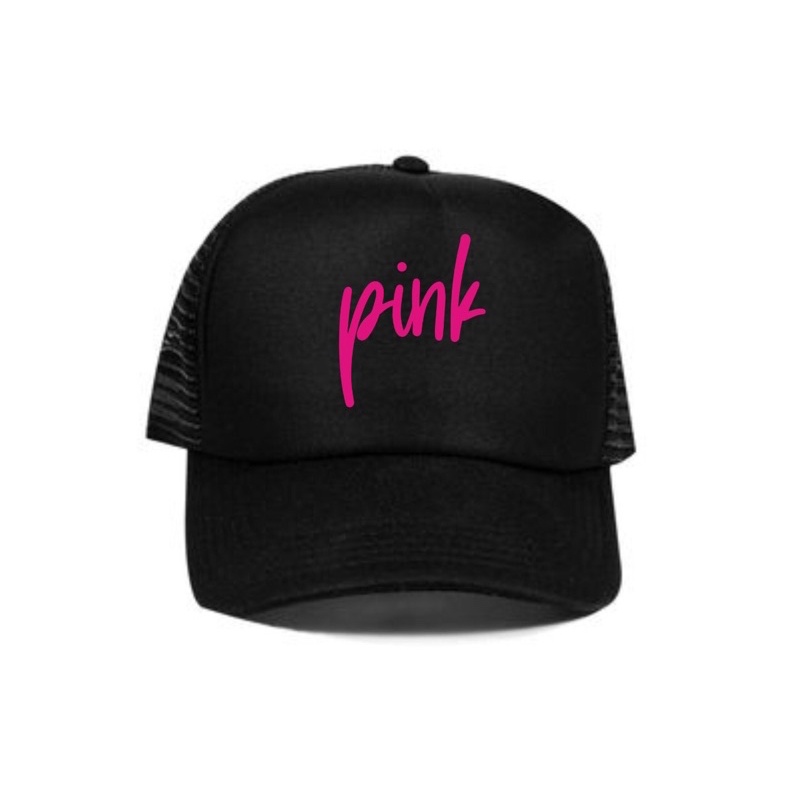 Topi Trucker pink