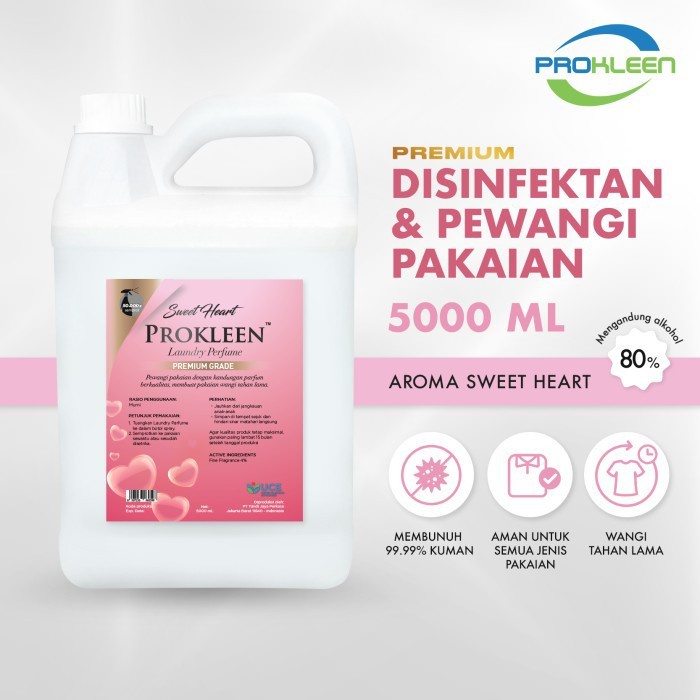 Prokleen Parfum Laundry PREMIUM MURNI GRADE-X PROKLEEN PEWANGI PAKAIAN 5000mL