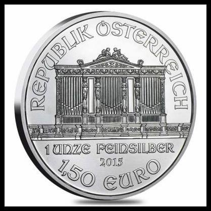 Koin Perak Silver Coin Austrian Philharmonic 1 Oz Not Rcm Dirham Nadir