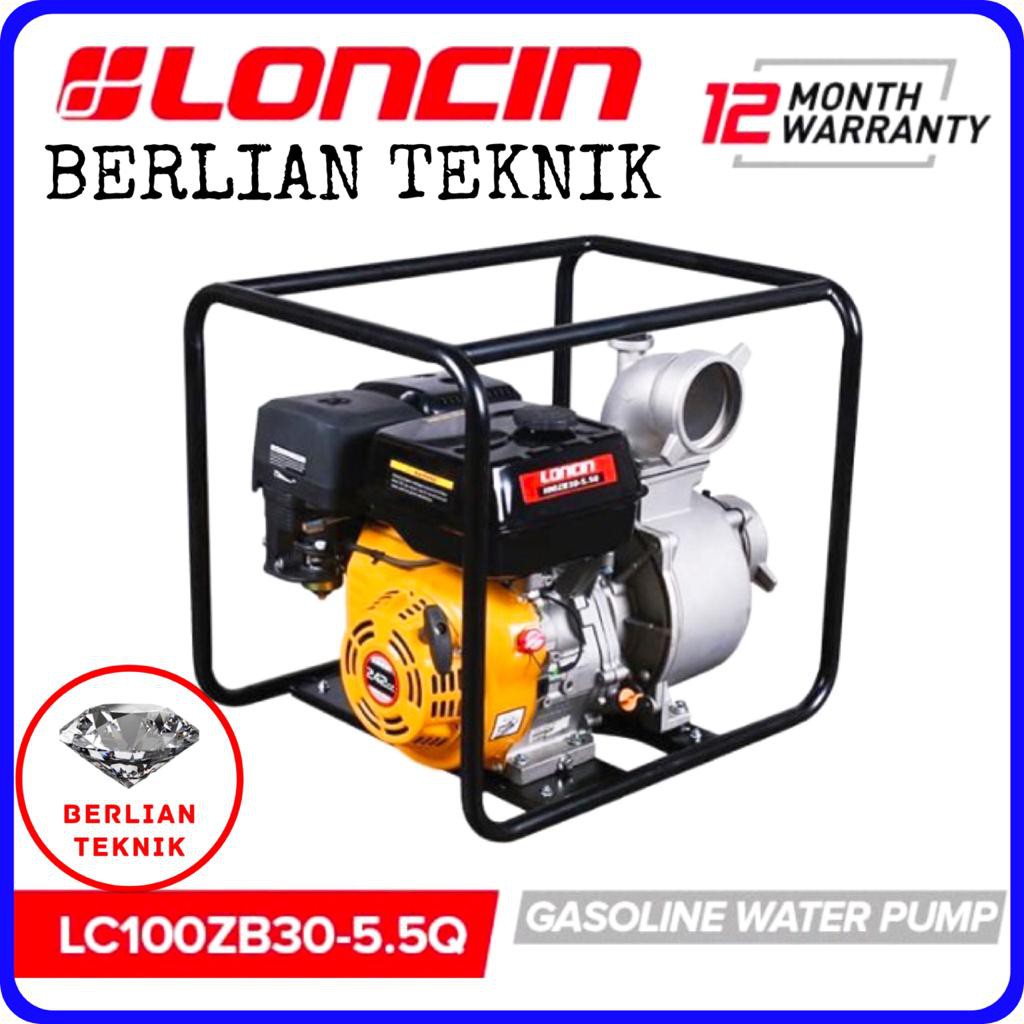 Mesin Pompa Air Bensin Gasoline Water Pump Loncin 4 Inch